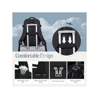 Xkdoai mochila viaje cabina antirrobo