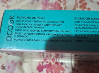 Plancha de pelo DCOOK cerámica