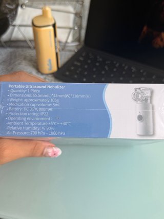 Sixriver Nebulizador Ultrasónico Portátil Recargab