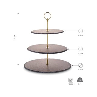 Echtwerk soporte pizarra metal tres pisos