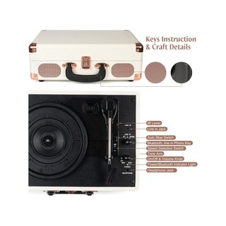 Retrolife INDIVIDUAL SUITCASE RECORD PLAYER