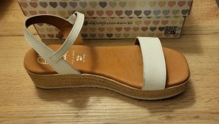 Sandalias Oh My Sandals Blancas Cuña