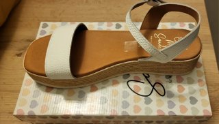 Sandalias Oh My Sandals Blancas Cuña
