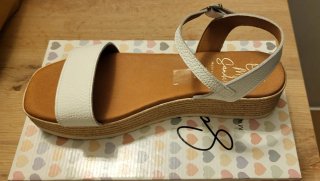 Sandalias Oh My Sandals Blancas Cuña