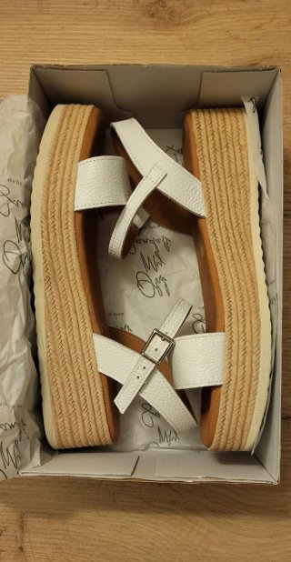 Sandalias Oh My Sandals Blancas Cuña