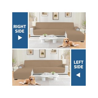 Funda sofá impermeable reversible chaise longue