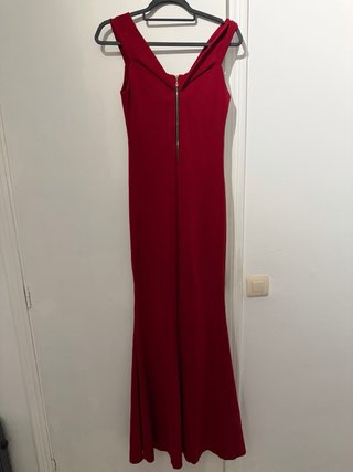 Vestido largo rojo para boda