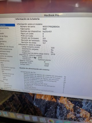 MacBook Pro 15 Intel i5 8GB RAM