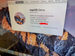 MacBook Pro 15 Intel i5 8GB RAM