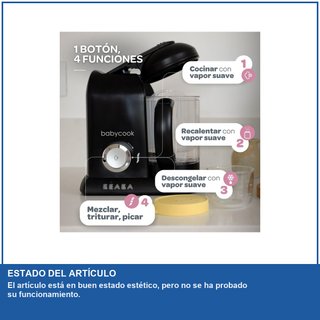 - BÉABA robot de cocina 1100 ml cuece y tritura