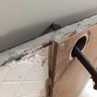 Puerta trampilla hecha a medida de hierro. Estaba