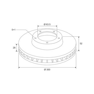 VALEO 197055 disco de freno ventilado duradero