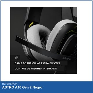 ASTRO A10 Gen 2 auriculares gaming micrófono