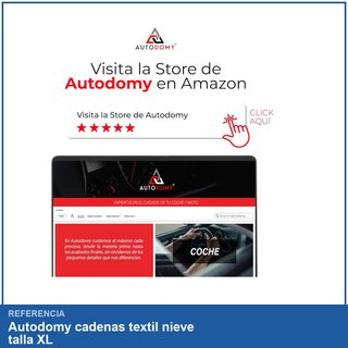 Autodomy cadenas textil nieve talla XL