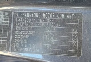 Ssangyong 307930 airbag del der rodius xdi premium