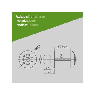 Amig muletilla con llave 50R-KD seguridad