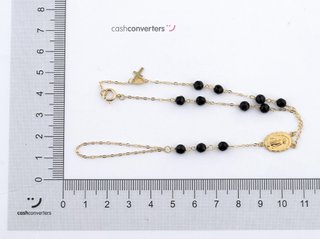 manita oro 18k con piedra con onix