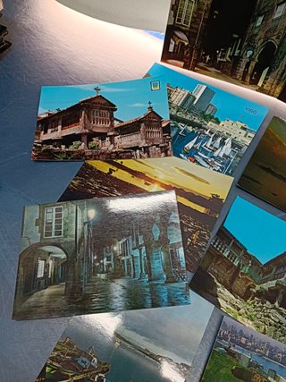 25 postales vintage, Galicia, Pontevedra, La coruña, etc..