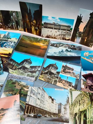 25 postales vintage, Galicia, Pontevedra, La coruña, etc..
