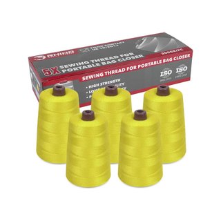 RHINO hilo poliéster para coser sacos 5 bobinas