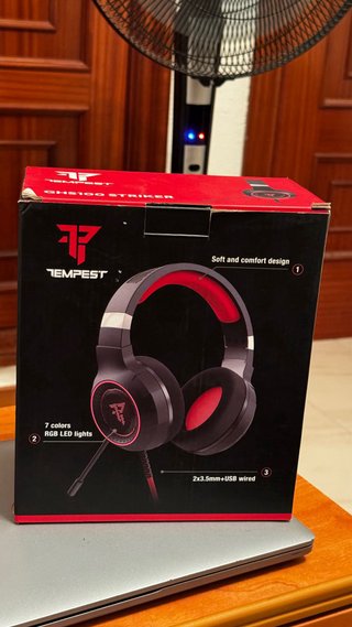 Auriculares Gaming Tempest GHS100 Striker RGB