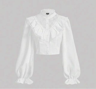 Traje de flamenca morado y blanco