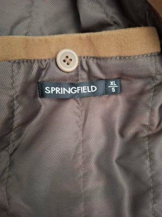 Chaqueta efecto ante hombre acolchada