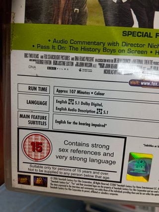 4 películas comedias, DVDs, edición Uk. En inglés