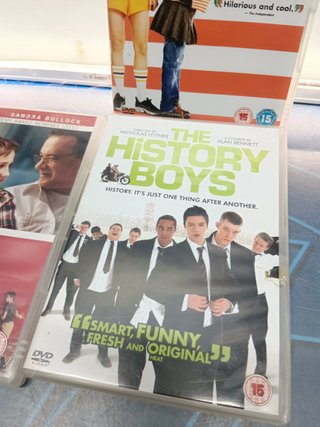4 películas comedias, DVDs, edición Uk. En inglés