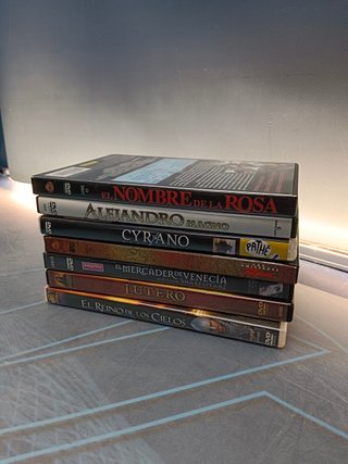 7 dvds, películas históricas