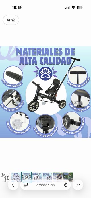 Triciclo infantil JumpPop