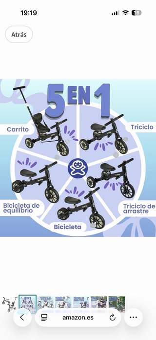 Triciclo infantil JumpPop