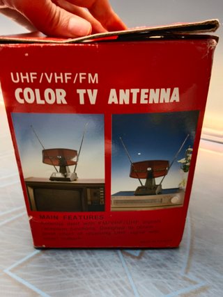 antena television tv SILVER SANZ - uhf vhf fm COLOR TV antena