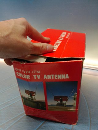 antena television tv SILVER SANZ - uhf vhf fm COLOR TV antena