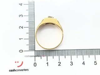 anillo oro 18k con piedra con circonita