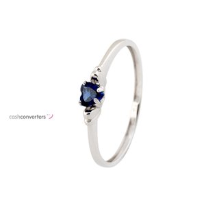 anillo oro 18k con piedra con circonita