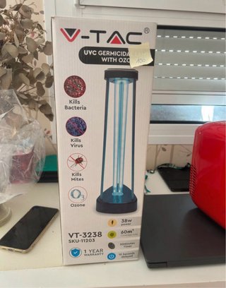 Lámpara UVC V-TAC con Ozono VT-3238