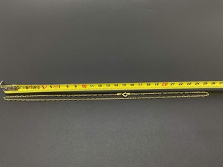 cadena oro 18k 25cm