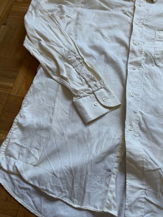 Camisa Hugo Boss Beige Manga Larga