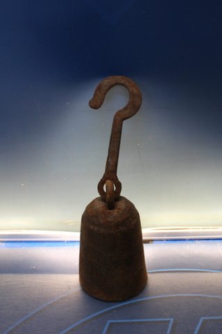 Balanza romana antigua de hierro forjado.