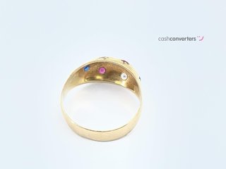 anillo oro 18k con piedra con circonita