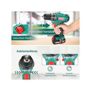 - HYCHIKA taladro atornillador eléctrico batería