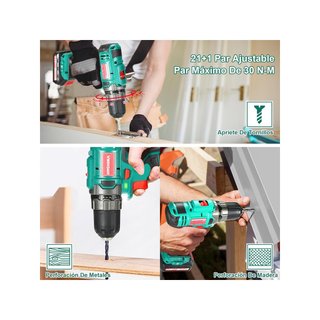 - HYCHIKA taladro atornillador eléctrico batería