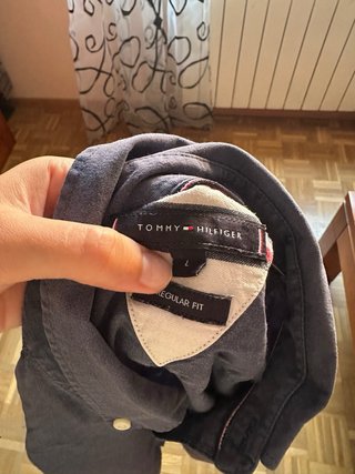 Camisa Tommy Hilfiger Regular Fit Azul Talla M
