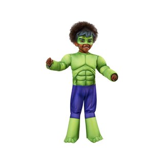 - Disfraz oficial Marvel Hulk para niños