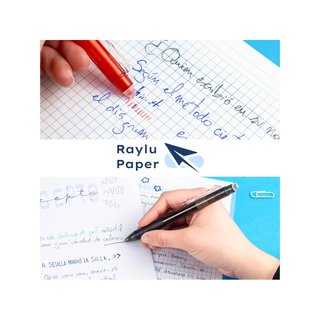 RAYLU PAPER bolígrafo borrable tinta gel 3 colores