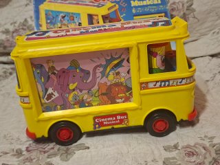Cinema Bus Musical Rima Juguete Antiguo