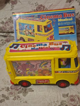 Cinema Bus Musical Rima Juguete Antiguo