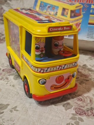 Cinema Bus Musical Rima Juguete Antiguo