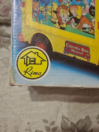 Cinema Bus Musical Rima Juguete Antiguo